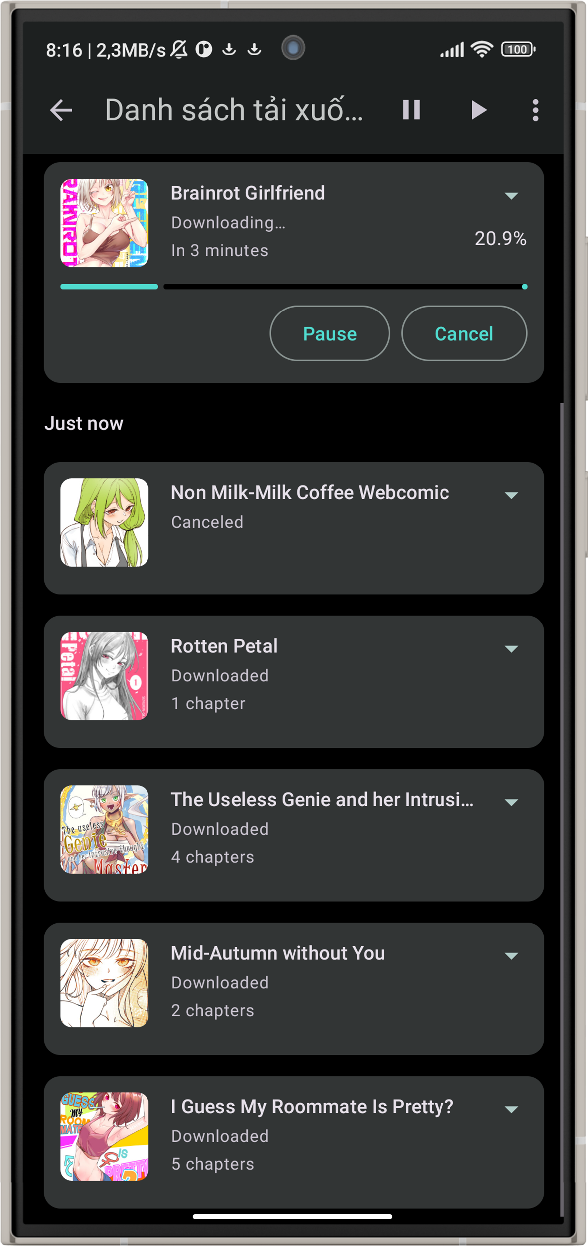 Mobile view